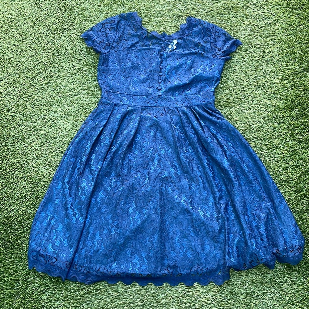 Navy Lace Dress